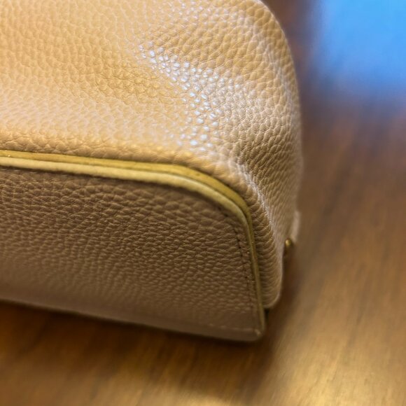 NWT Kedzie Vegan Leather Crossbody Bag Tan Small Removable Straps Zip Closure - Picture 8 of 16